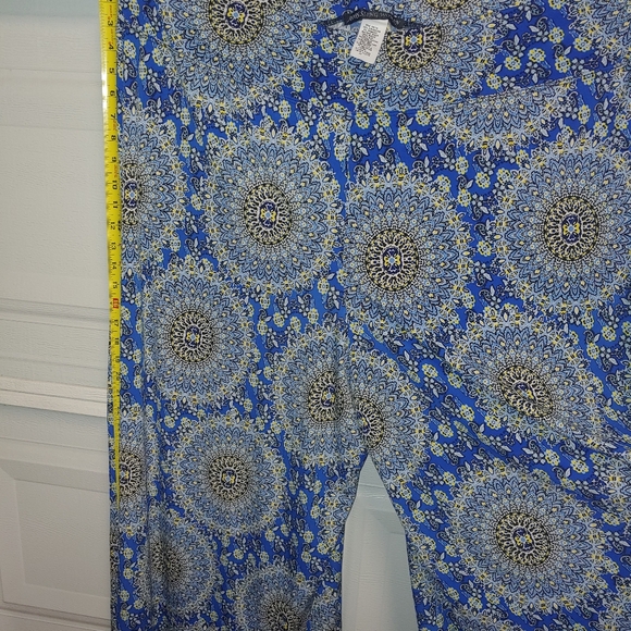 Palazzo pants 3XL blue flower print - Picture 5 of 7
